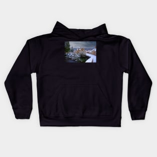 Castle Combe in the snow Kids Hoodie